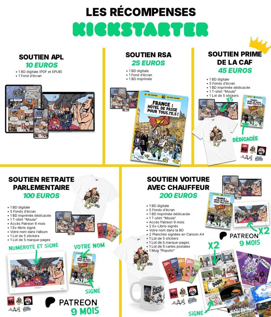 présentation paliers pieds chromes